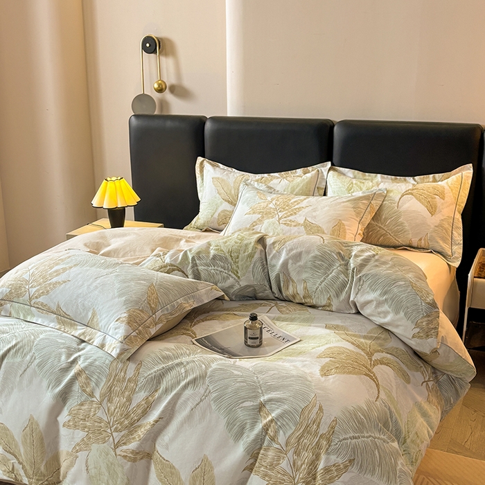 91家纺网 家纺一手货源 找家纺 帛美家纺 2025新款全棉加厚款数码印花磨毛四件套 梵弥