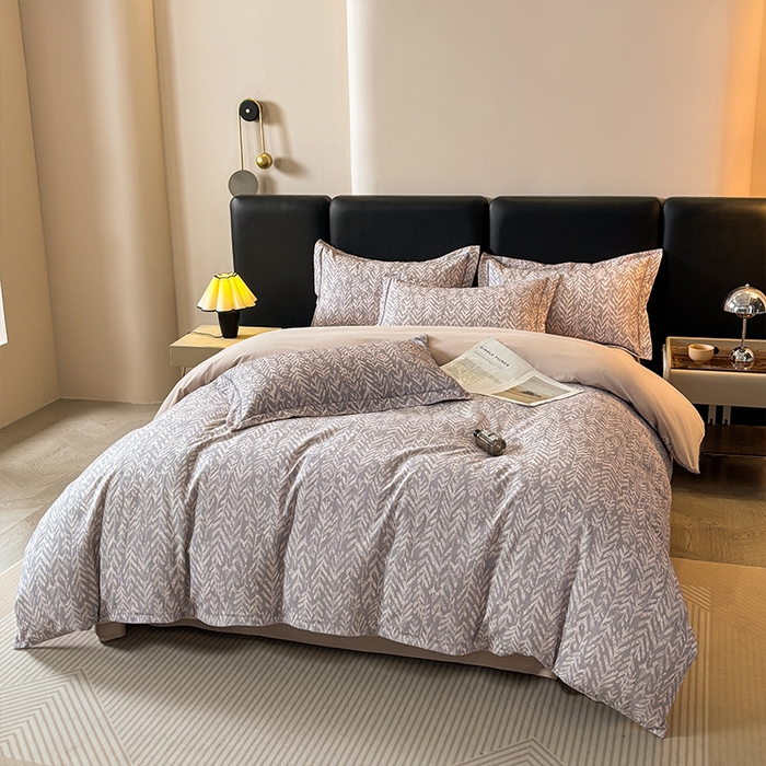 91家纺网 家纺一手货源 找家纺 帛美家纺 2025新款全棉加厚款数码印花磨毛四件套 花序