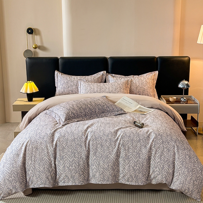 91家纺网 家纺一手货源 找家纺 帛美家纺 2025新款全棉加厚款数码印花磨毛四件套 花序