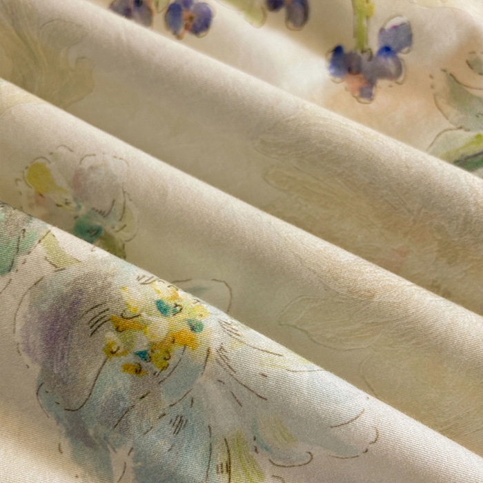 91家纺网 家纺一手货源 找家纺 帛美家纺 2025新款全棉加厚款数码印花磨毛四件套 花玉寻