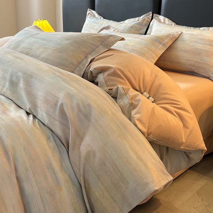 91家纺网 家纺一手货源 找家纺 帛美家纺 2025新款全棉加厚款数码印花磨毛四件套 华尔兹