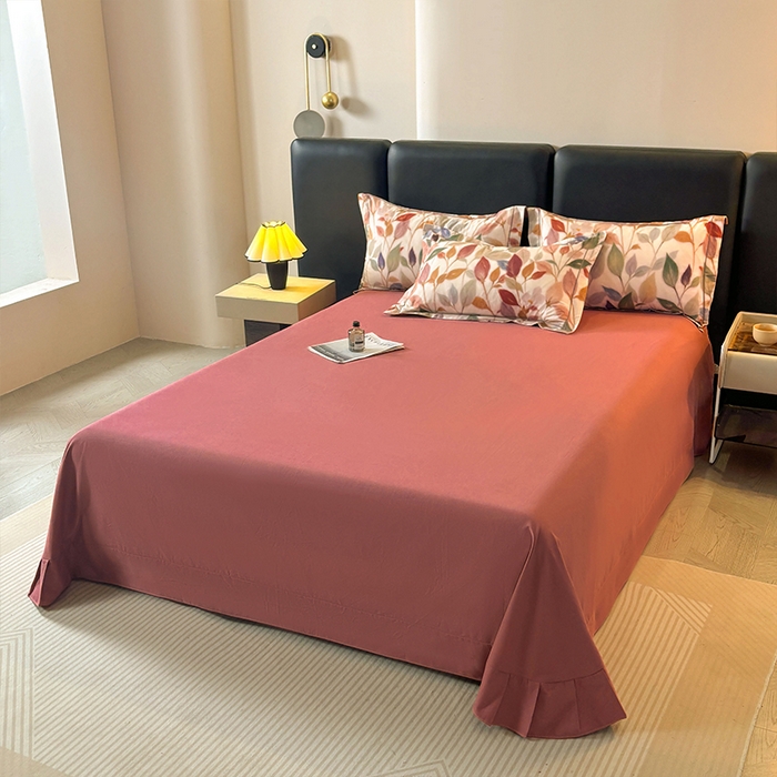 91家纺网 家纺一手货源 找家纺 帛美家纺 2025新款全棉加厚款数码印花磨毛四件套 景秋