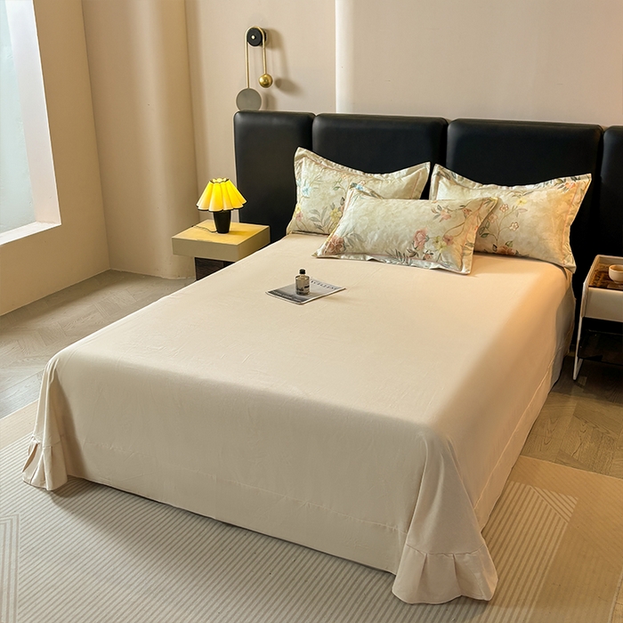 91家纺网 家纺一手货源 找家纺 帛美家纺 2025新款全棉加厚款数码印花磨毛四件套 美伊