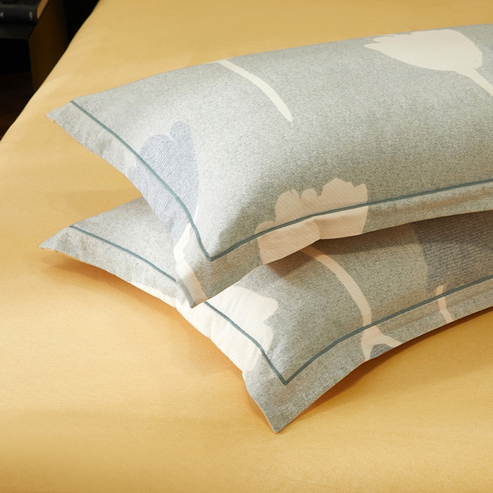 91家纺网 家纺一手货源 找家纺 帛美家纺 2025新款全棉加厚款数码印花磨毛四件套 人间茶白