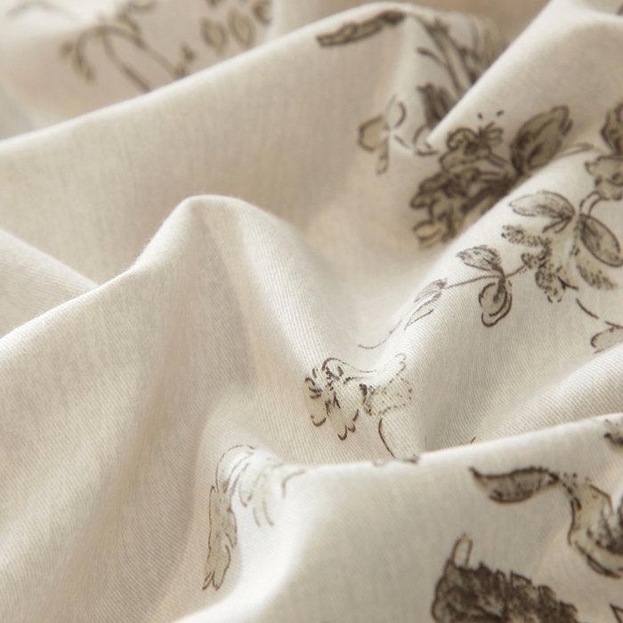 91家纺网 家纺一手货源 找家纺 帛美家纺 2025新款全棉加厚款数码印花磨毛四件套 森屿集