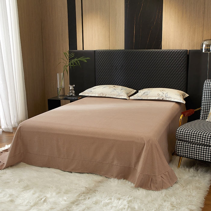 91家纺网 家纺一手货源 找家纺 帛美家纺 2025新款全棉加厚款数码印花磨毛四件套 山竹月