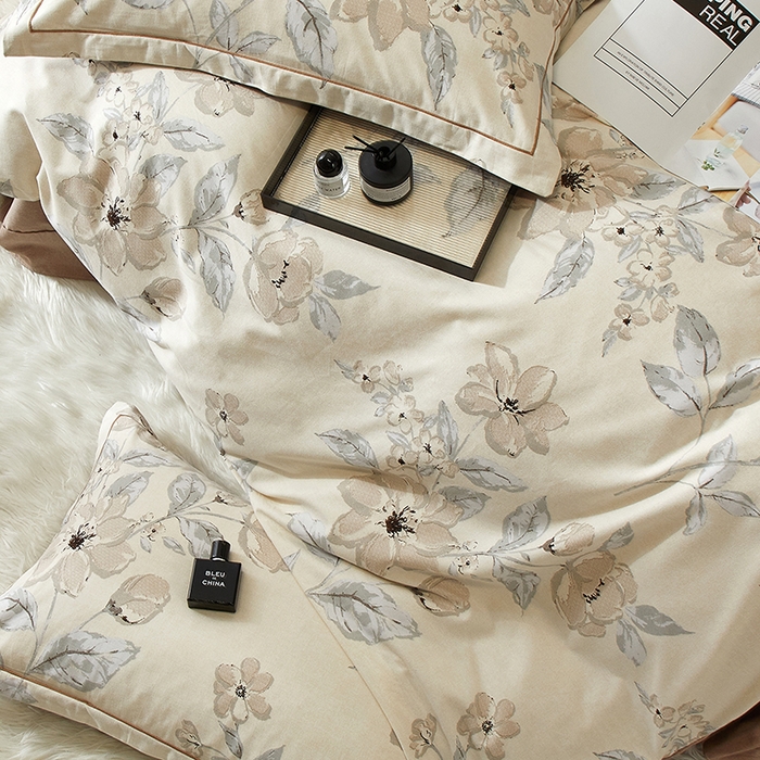 91家纺网 家纺一手货源 找家纺 帛美家纺 2025新款全棉加厚款数码印花磨毛四件套 山竹月