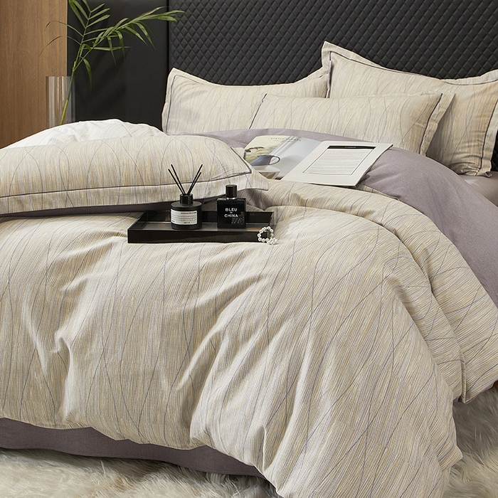 91家纺网 家纺一手货源 找家纺 帛美家纺 2025新款全棉加厚款数码印花磨毛四件套 寻意