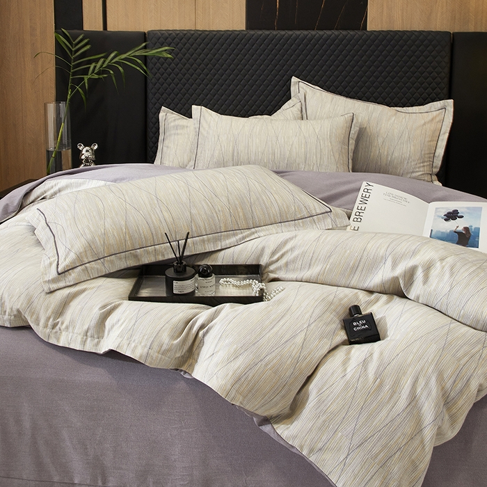 91家纺网 家纺一手货源 找家纺 帛美家纺 2025新款全棉加厚款数码印花磨毛四件套 寻意