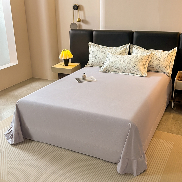 91家纺网 家纺一手货源 找家纺 帛美家纺 2025新款全棉加厚款数码印花磨毛四件套 樱贝