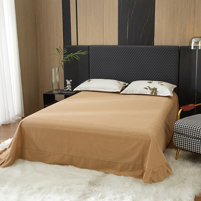 91家纺网 家纺一手货源 找家纺 帛美家纺 2025新款全棉加厚款数码印花磨毛四件套 珍华乌木