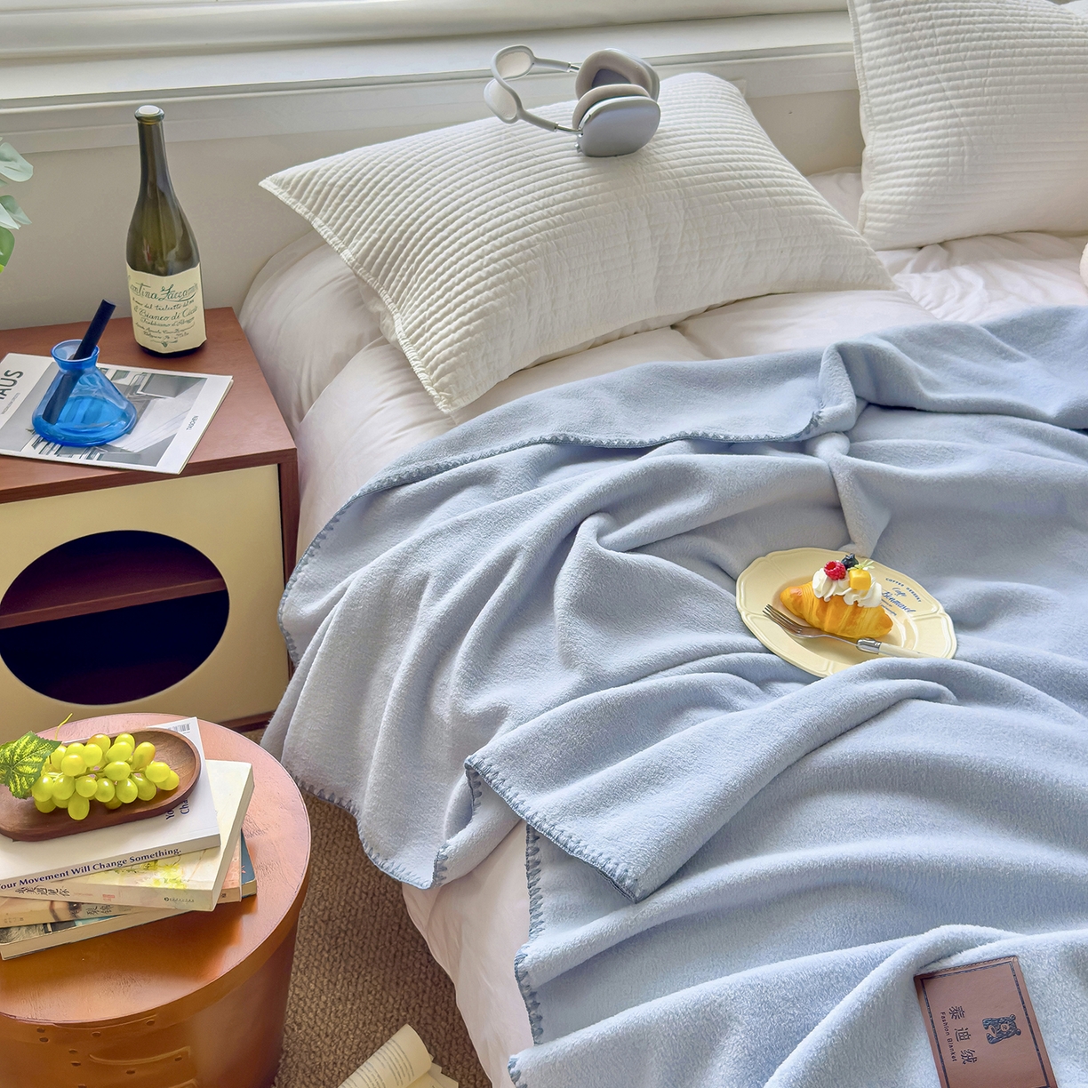 91家纺网 家纺一手货源 找家纺 （总）昊恩毛毯 2025新款双面仿羊绒加重350克！多功能毛毯毯子毛毯