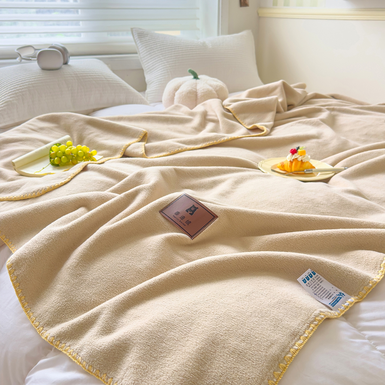 91家纺网 家纺一手货源 找家纺 （总）昊恩毛毯 2025新款双面仿羊绒加重350克！多功能毛毯毯子毛毯