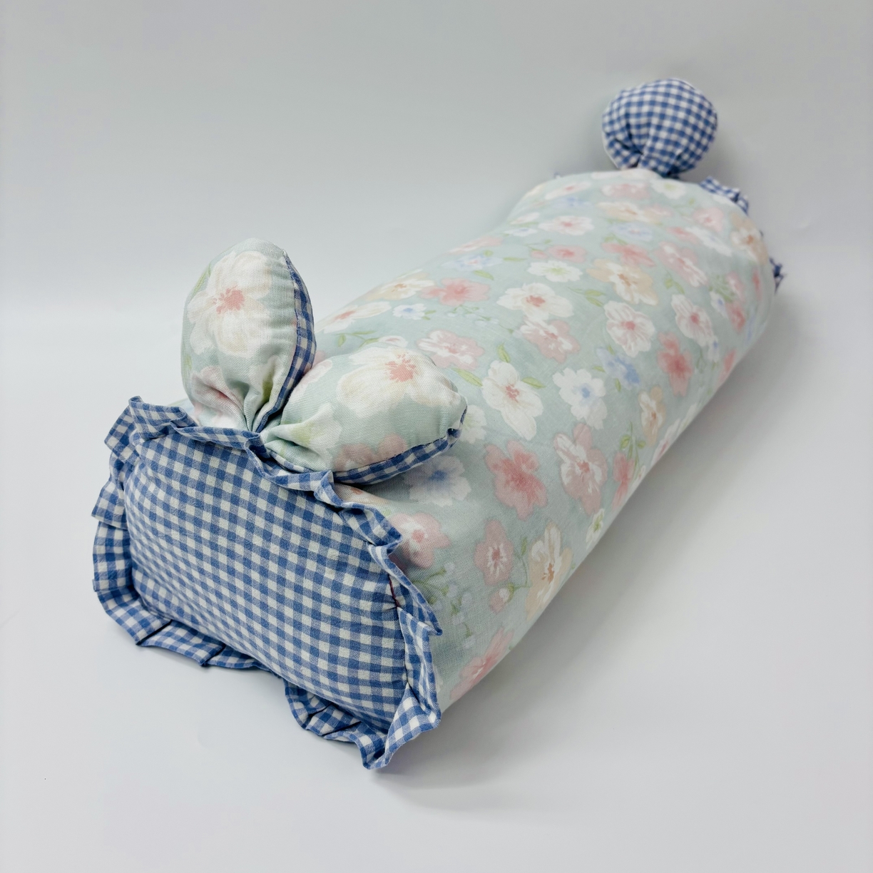 91家纺网 家纺一手货源 找家纺 眠多宝 2025新款全棉双层纱萌兔荞麦护颈枕枕头枕芯 忆梦花园