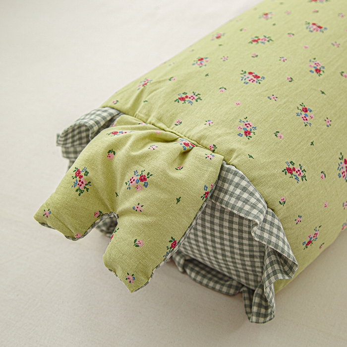 91家纺网 家纺一手货源 找家纺 眠多宝 2025新款全棉双层纱萌兔荞麦护颈枕枕头枕芯 花影