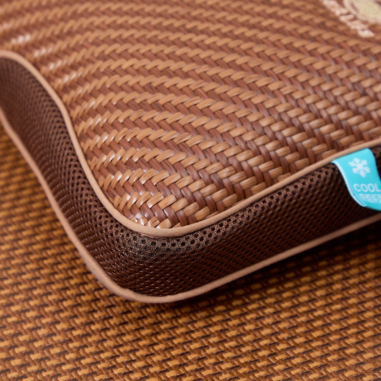 91家纺网 家纺一手货源 找家纺 （总）眠多宝 2025新款冰藤立体PE荞麦枕枕头枕芯古藤