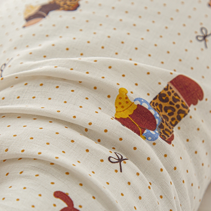 91家纺网 家纺一手货源 找家纺 眠多宝 2025新款全棉双层纱萌兔荞麦护颈枕枕头枕芯 小狗