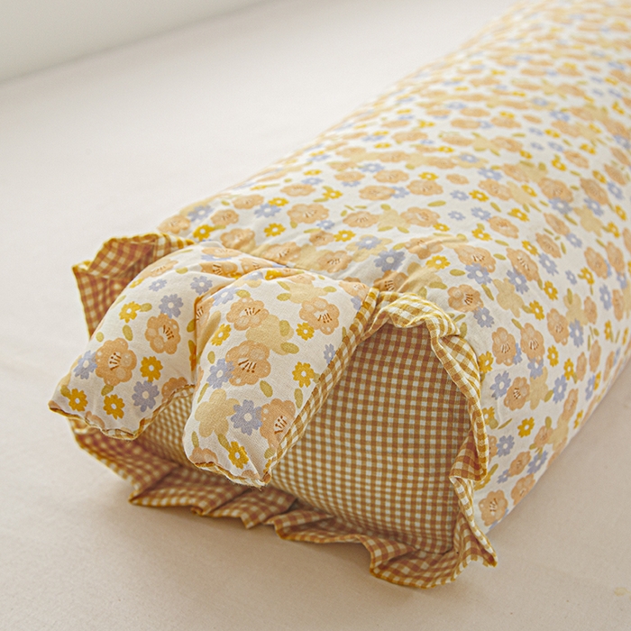 91家纺网 家纺一手货源 找家纺 眠多宝 2025新款全棉双层纱萌兔荞麦护颈枕枕头枕芯 静雅