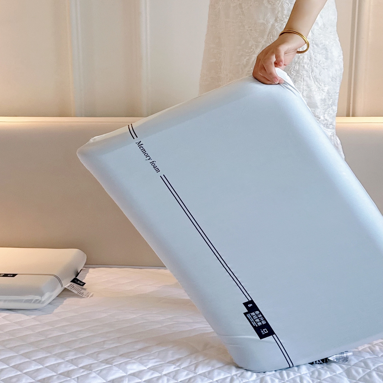 91家纺网 家纺一手货源 找家纺 （总）兜米家居 2025新款升级三芯零压记忆绵枕Pro酒店同款深睡记忆枕枕头枕芯