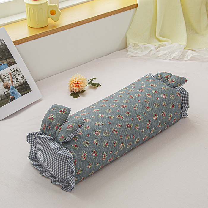 91家纺网 家纺一手货源 找家纺 眠多宝 2025新款全棉双层纱萌兔荞麦护颈枕枕头枕芯 摇春