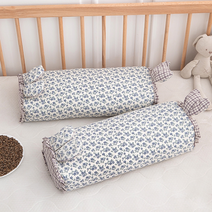 91家纺网 家纺一手货源 找家纺 眠多宝 2025新款全棉双层纱萌兔荞麦护颈枕枕头枕芯 仙草