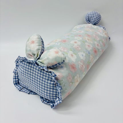 91家纺网 家纺一手货源 找家纺 眠多宝 2025新款全棉双层纱萌兔荞麦护颈枕枕头枕芯 忆梦花园