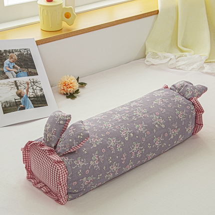 眠多宝 2025新款全棉双层纱萌兔荞麦护颈枕枕头枕芯 娇花