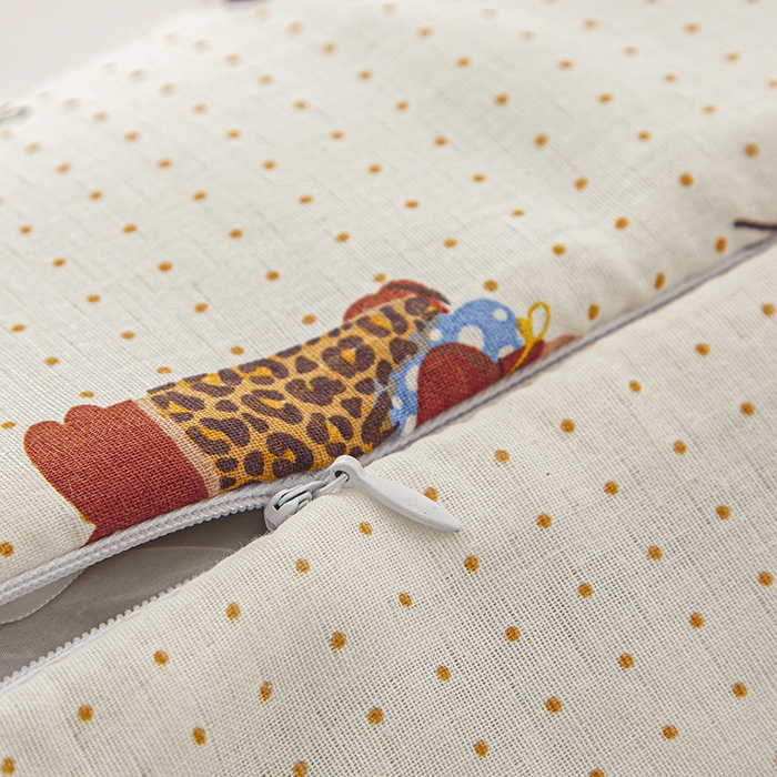 91家纺网 家纺一手货源 找家纺 眠多宝 2025新款全棉双层纱萌兔荞麦护颈枕枕头枕芯 小狗