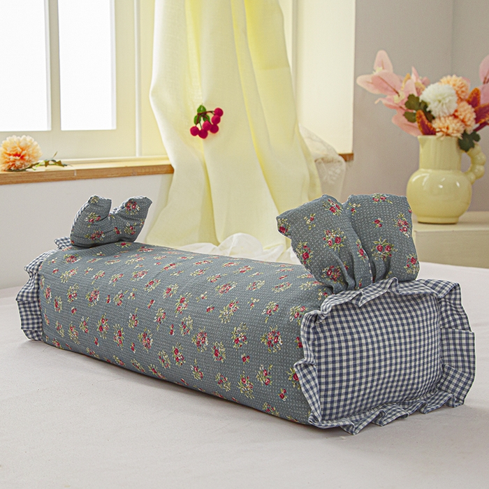 91家纺网 家纺一手货源 找家纺 眠多宝 2025新款全棉双层纱萌兔荞麦护颈枕枕头枕芯 摇春