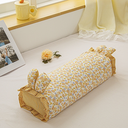 眠多宝 2025新款全棉双层纱萌兔荞麦护颈枕枕头枕芯 静雅