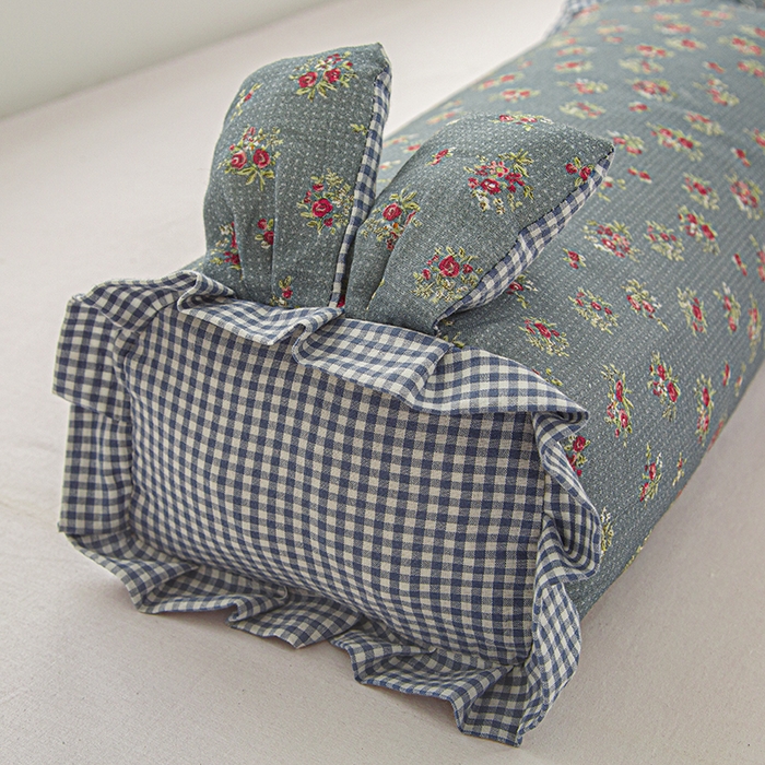 91家纺网 家纺一手货源 找家纺 眠多宝 2025新款全棉双层纱萌兔荞麦护颈枕枕头枕芯 摇春