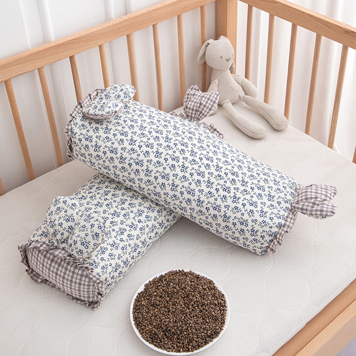 91家纺网 家纺一手货源 找家纺 眠多宝 2025新款全棉双层纱萌兔荞麦护颈枕枕头枕芯 仙草