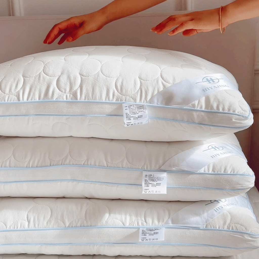 91家纺网 家纺一手货源 找家纺 （总）兜米家居 2025新款可机洗双面绗缝立体防螨云朵枕芯枕头