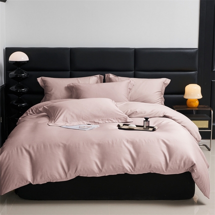 91家纺网 家纺一手货源 找家纺 （总）顾家家居 2024新款7A抗菌兰精天丝棉磨毛纯色四件套