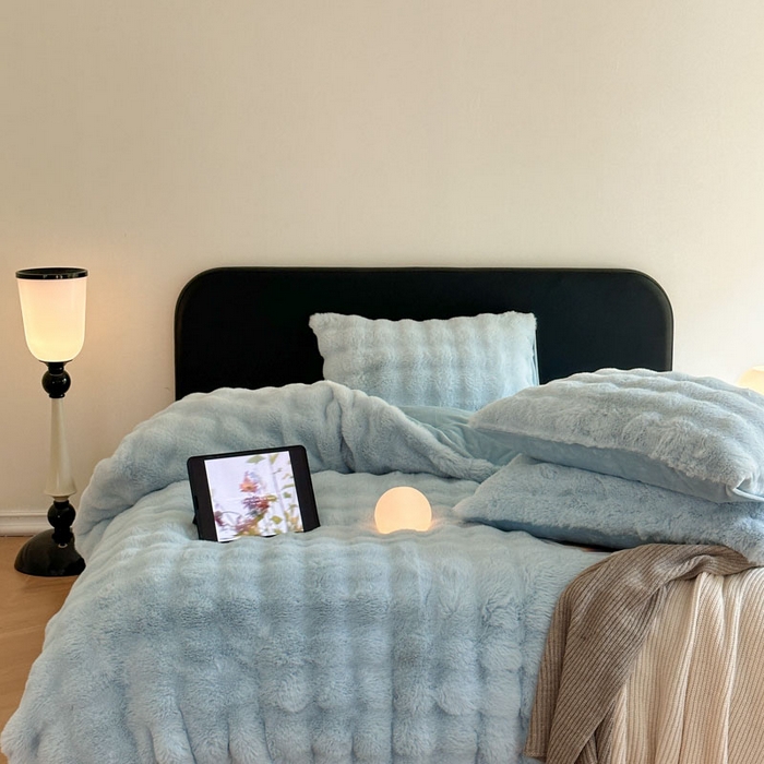 91家纺网 家纺一手货源 找家纺 （总）酱子 2024新款高克重大兔绒牛奶绒四件套