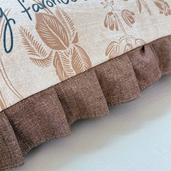 91家纺网 家纺一手货源 找家纺 梦舒羽 2025新款可水洗原麻双人花边枕套宿舍情侣枕芯套加长枕头套内胆套仿亚麻 向阳花开