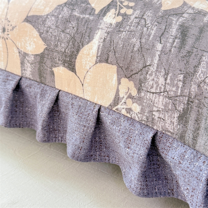 91家纺网 家纺一手货源 找家纺 （总）梦舒羽 2025新款可水洗原麻双人花边枕套宿舍情侣枕芯套加长枕头套内胆套仿亚麻