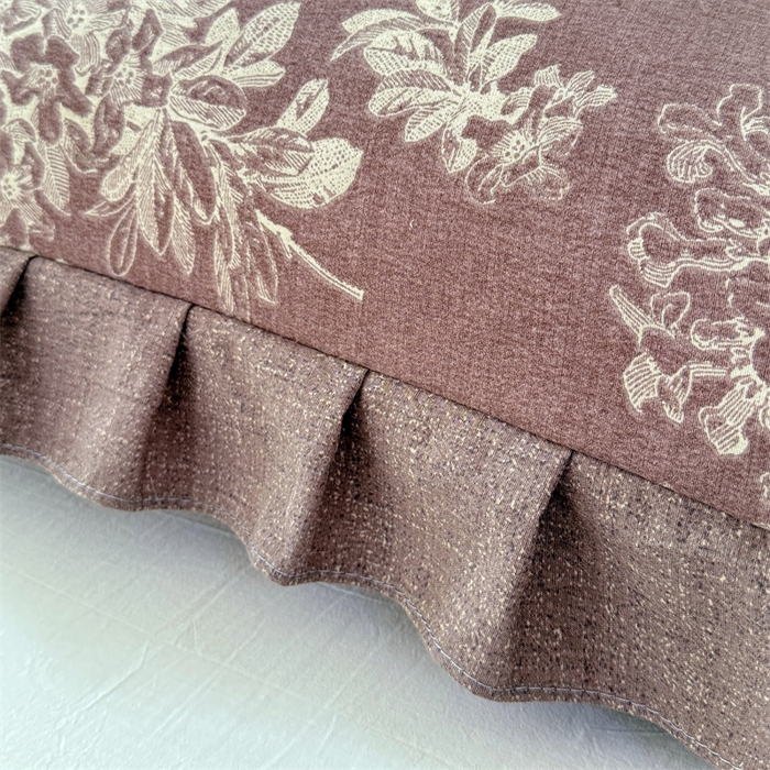 91家纺网 家纺一手货源 找家纺 梦舒羽 2025新款可水洗原麻双人花边枕套宿舍情侣枕芯套加长枕头套内胆套仿亚麻 秋意浓