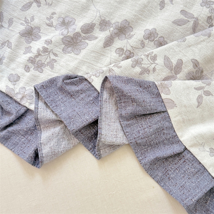 91家纺网 家纺一手货源 找家纺 梦舒羽 2025新款可水洗原麻双人花边枕套宿舍情侣枕芯套加长枕头套内胆套仿亚麻 花之舞