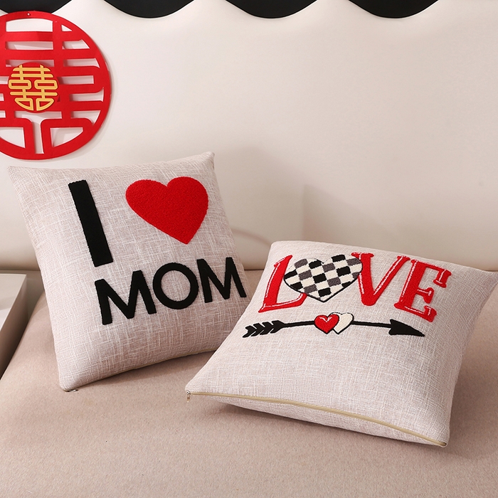 91家纺网 家纺一手货源 找家纺 （总）贤内助家纺 2025新款爱之心结婚抱枕靠枕系列喜庆沙发靠背小抱枕喜床摆件