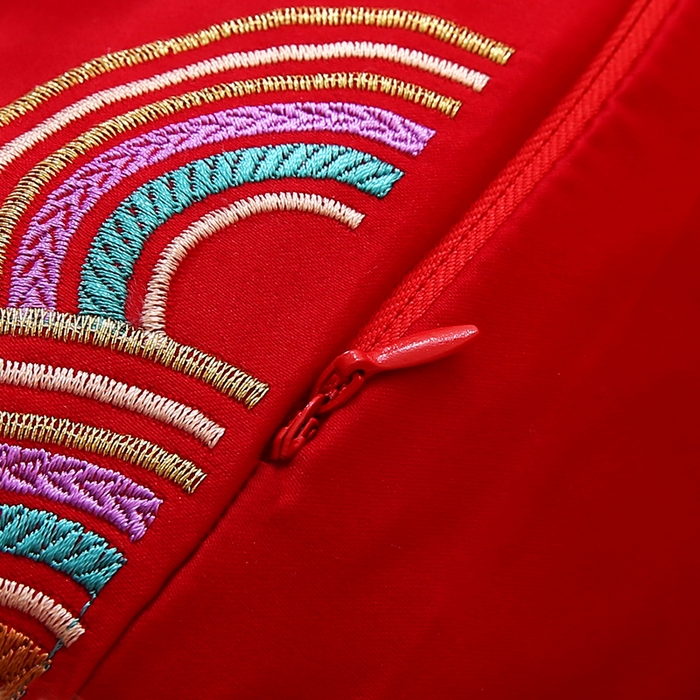 91家纺网 家纺一手货源 找家纺 贤内助家纺 2025新款新婚快乐结婚抱枕靠枕系列喜庆沙发靠背小抱枕喜床摆件 新婚快乐/套/4只（外套+芯）