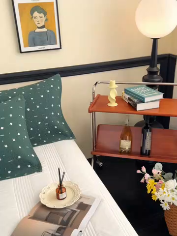 91家纺网 家纺一手货源 找家纺 悦然毛巾被 2025新款全棉纯棉三层纱水洗枕巾 银杏叶草绿