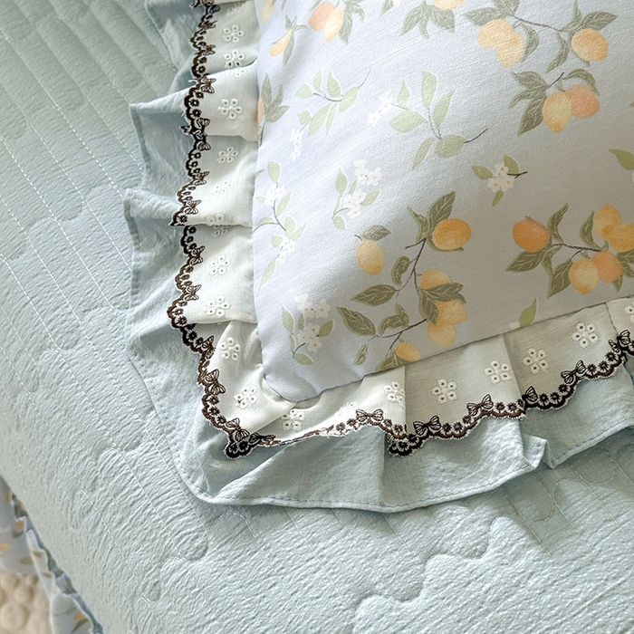 91家纺网 家纺一手货源 找家纺 韩约家纺 2025新款1双层刺绣花边法式床盖款棉麻四件套（全网控价：不低于1.5m139，1.8m144，2.0m149，2.0加大154） 初见