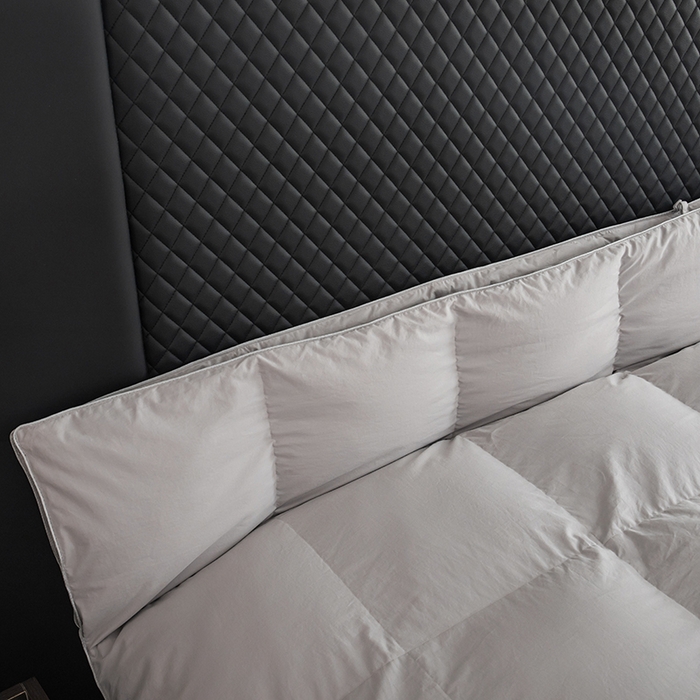 91家纺网 家纺一手货源 找家纺 华盛羽绒被壳 2025新款羽绒子母被50绒二合一子母被壳 灰色