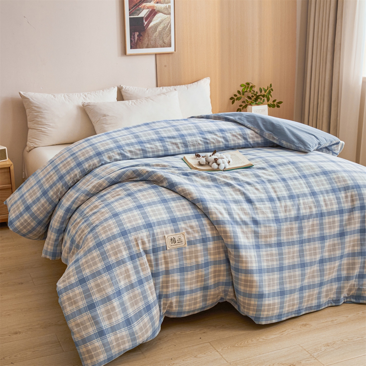 91家纺网 家纺一手货源 找家纺 （总）梵蒂莎 2025新款可拆卸棉花被（场景1）