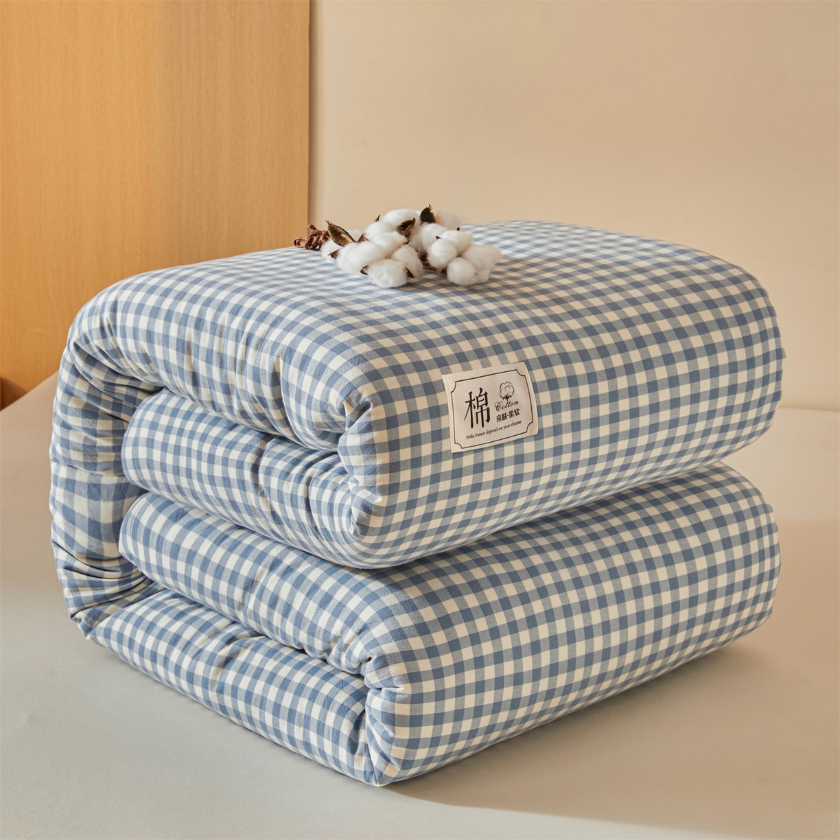 91家纺网 家纺一手货源 找家纺 （总）梵蒂莎 2025新款可拆卸棉花被（场景1）