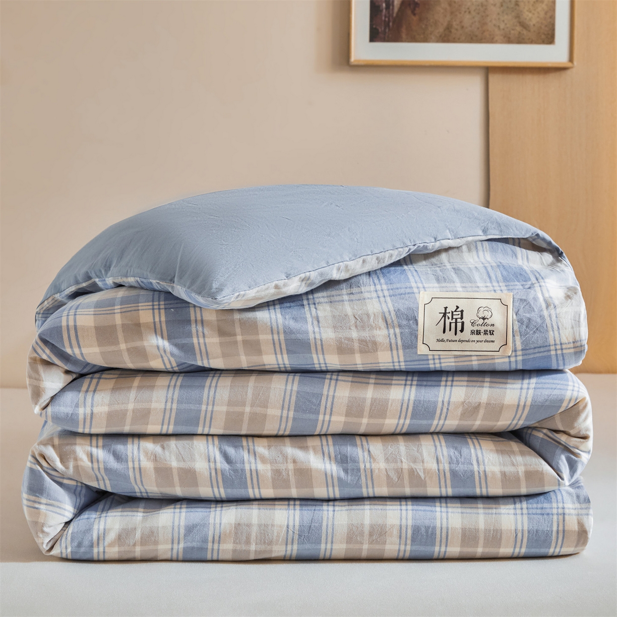 91家纺网 家纺一手货源 找家纺 （总）梵蒂莎 2025新款可拆卸棉花被（场景1）