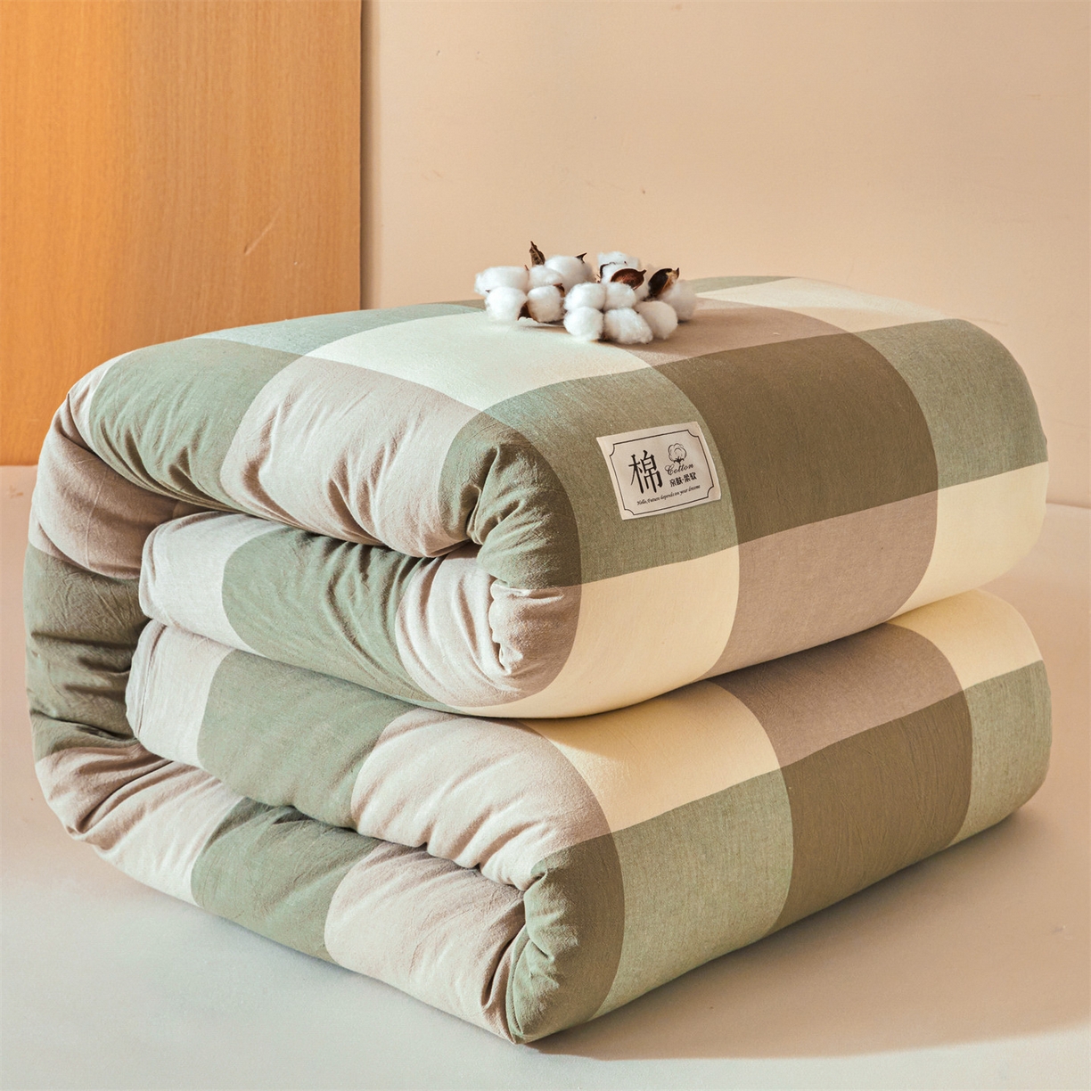 91家纺网 家纺一手货源 找家纺 （总）梵蒂莎 2025新款可拆卸棉花被（场景1）