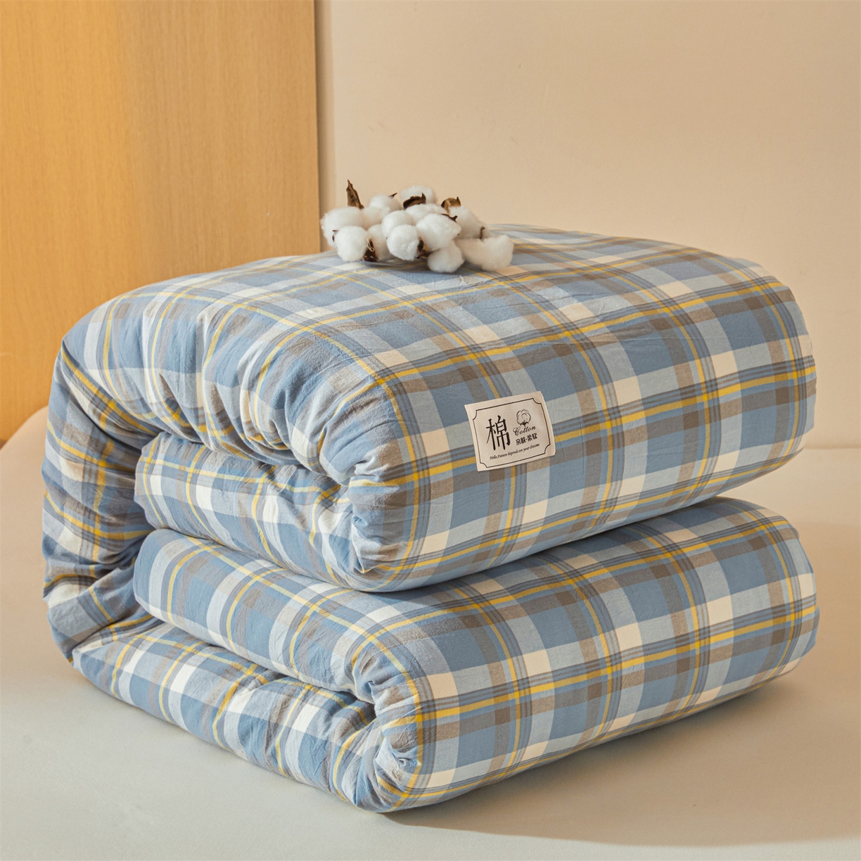 梵蒂莎 2025新款可拆卸棉花被（场景1） 素格晴蓝