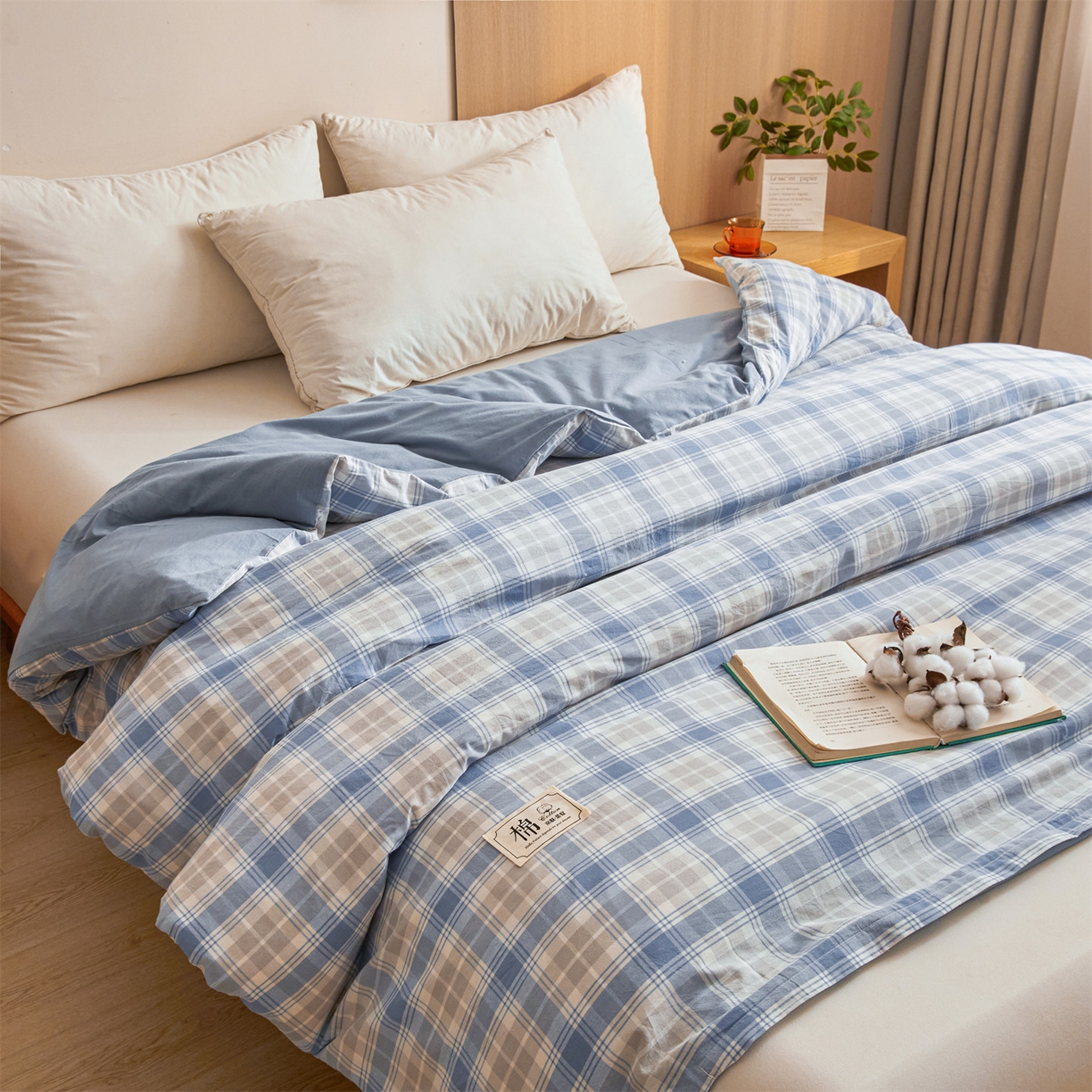 91家纺网 家纺一手货源 找家纺 （总）梵蒂莎 2025新款可拆卸棉花被（场景1）